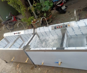 Máy rửa chén bát sóng âm bồn đôi