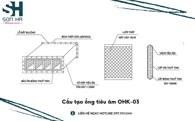 Cấu tạo ống tiêu âm OHK-03