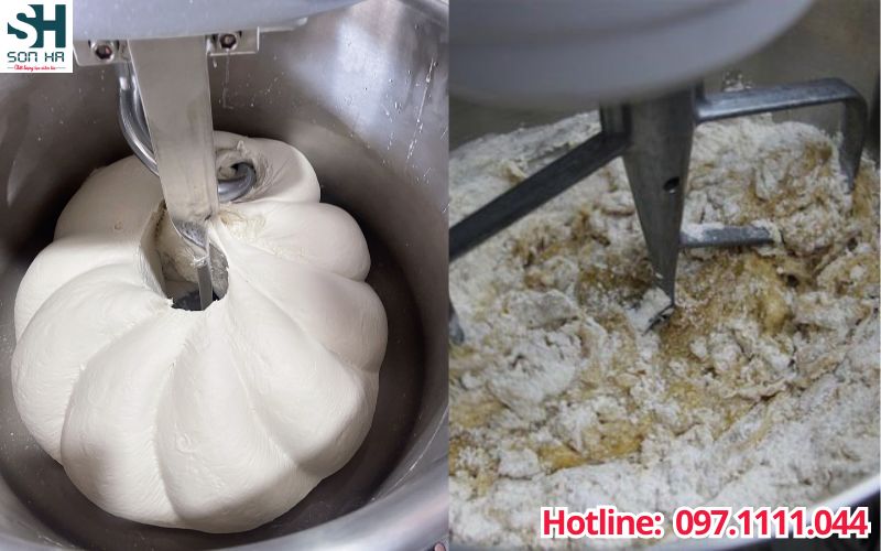 Máy trộn bột công nghiệp được ứng dụng để làm nhiều loại bánh khác nhau