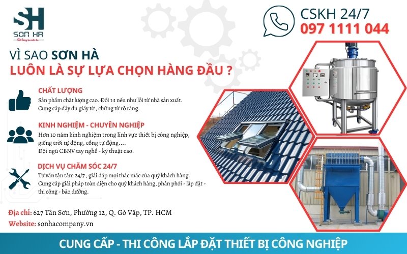 Sơn Hà cung cấp bồn khuây gia nhiệt các loại